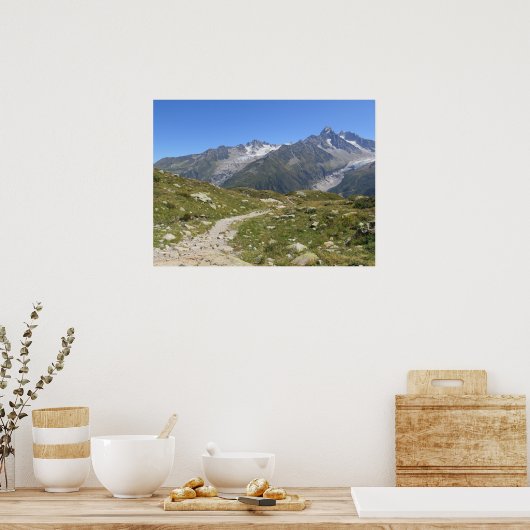 Französische Alpen Chamonix Poster (Küche)