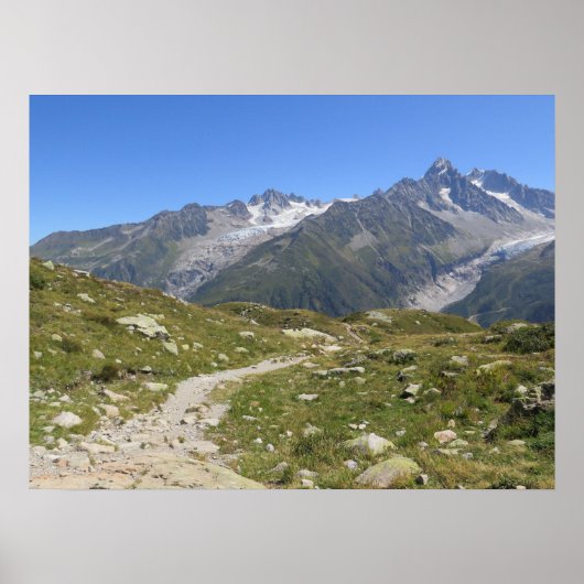 Französische Alpen Chamonix Poster (Vorne)