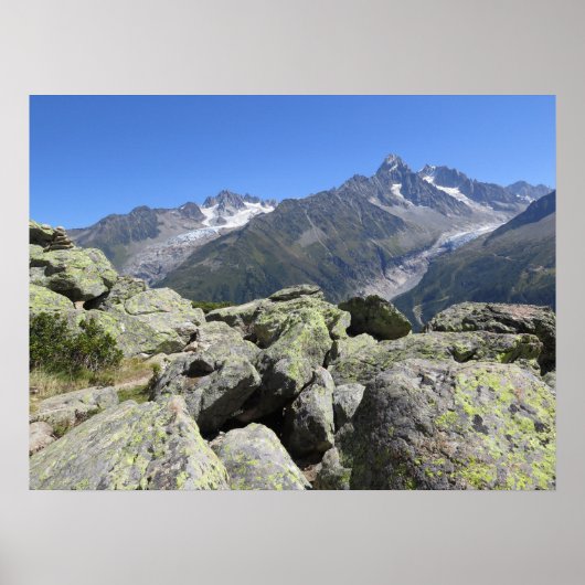 Französische Alpen Chamonix Poster (Vorne)