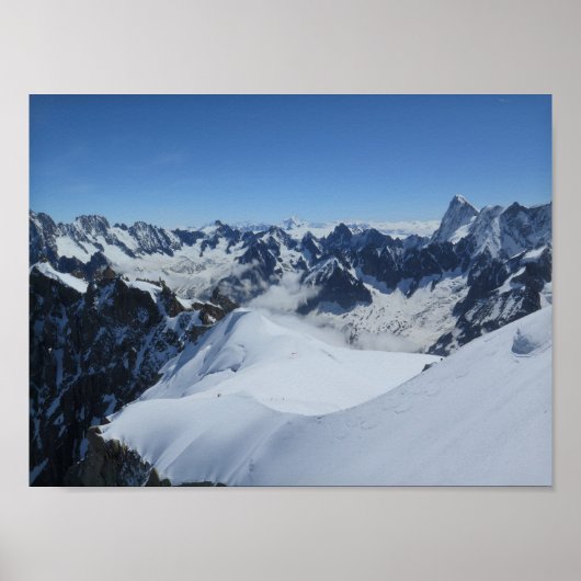 Französische Alpen Chamonix Poster (Vorne)