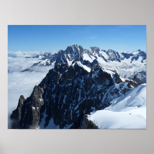 Französische Alpen Chamonix Poster (Vorne)