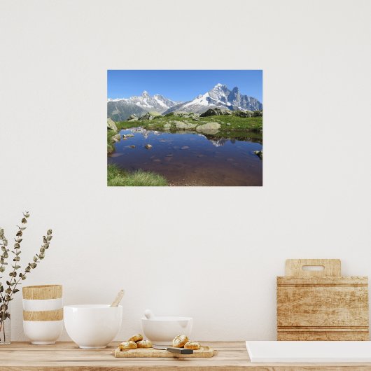 Französische Alpen Chamonix Poster (Küche)