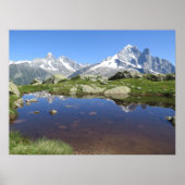 Französische Alpen Chamonix Poster (Vorne)