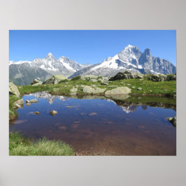 Französische Alpen Chamonix Poster