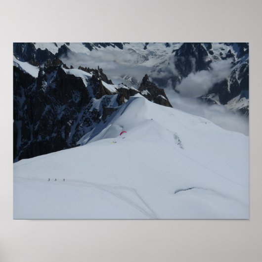 Französische Alpen Chamonix Poster (Vorne)