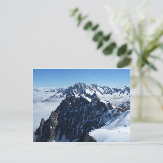 Französische Alpen Chamonix Postkarte (Stehend Vorderseite)