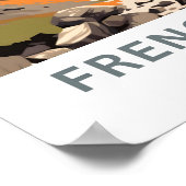 Französische Alpen Frankreich Reisen Print Poster (Ecke)