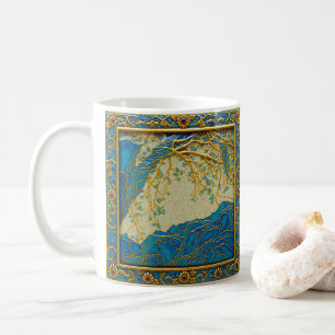 Französische Alpen Gold Türkis Lapislazuli Farben Kaffeetasse