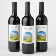 Französische Alpen Hochzeitwein