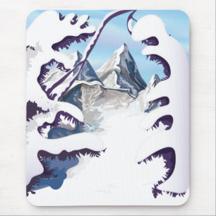 Französische Alpen Mousepad