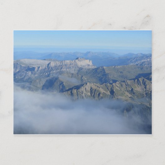 Französische Alpen Postkarte (Vorderseite)