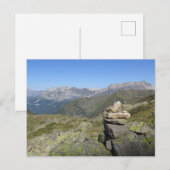 Französische Alpen Postkarte (Vorne/Hinten)