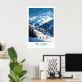 Französische Alpen-Wandkunst 1 Poster (Heimbüro)