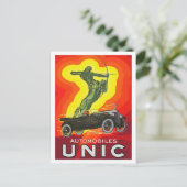 Französische Antikautos und Kunst Deko Postkarte (Stehend Vorderseite)