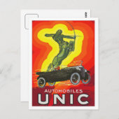 Französische Antikautos und Kunst Deko Postkarte (Vorne/Hinten)