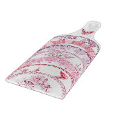 Französische Antike Teller | RED BUTTERFLFLY Board Schneidebrett (Ecke)