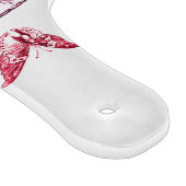 Französische Antike Teller | RED BUTTERFLFLY Board Schneidebrett (Ecke)