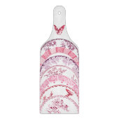 Französische Antike Teller | RED BUTTERFLFLY Board Schneidebrett (Vorderseite)