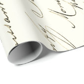 Französische Antiphlogie Sepia Wrapping Paper Geschenkpapier (Rolleneckpunkt)