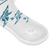 Französische Antiquitätenplatte | BLUE BIRD Decorb Schneidebrett (Ecke)