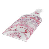 Französische Antiquitätenplatte | RED BIRD Decorbo Schneidebrett (Ecke)