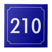 Französische Appartementnummer Fliese (Vorderseite)