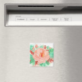 Französische Aquarell-Rose Magnet (In Situ (Geschirrspüler))