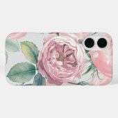 Französische Aquarell-Rose Muster iPhone-Gehäuse Case-Mate iPhone Hülle (Rückseite (Horizontal))