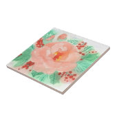 Französische Aquarellrose Fliese (Seite)