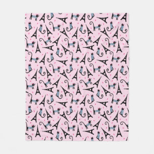 Französische Art gekleidete Katze mit Fleecedecke