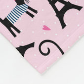 Französische Art gekleidete Katze mit Fleecedecke (Ecke)