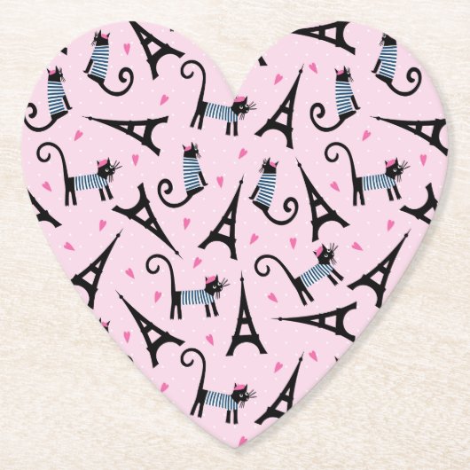 Französische Art gekleidete Katze mit Untersetzer (Vorderseite)