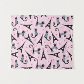 Französische Art gekleidete Katze mit Wandteppich (Vorderseite (Horizontal))