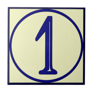 Französische Art-Hausnummern 1 Fliese