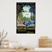 Französische Autovermietung Poster (Küche)