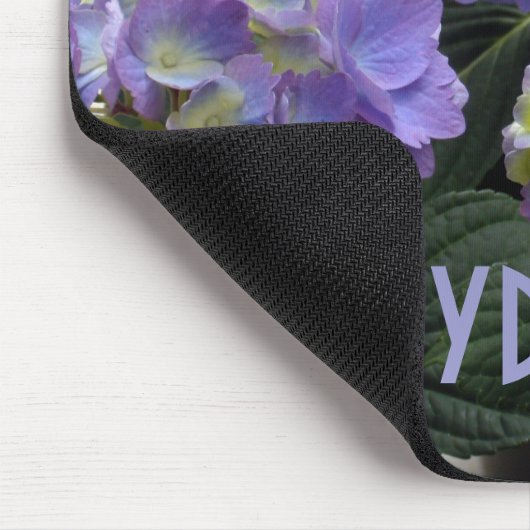 Französische Baby-BlauHydrangeas Mousepad (Ecke)