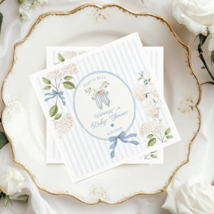 Französische Babyparty-Wäscheleine im Nursery-Stil Serviette