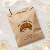 Französische Bäckerei mit frischem Croissant Geschenktütchen (Ausgeschnitten)