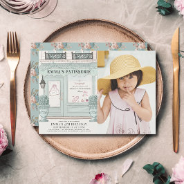 Französische Bäckerei Patisserie Green Geburtstags Einladung