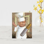 Französische Bäckerei Personalisiert Cards Karte (Gelbe Blume)