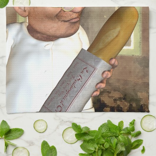 Französische Bäckerei-Tee-Tücher Handtuch (Gefaltet)