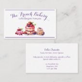 Französische Bäckerei Visitenkarte (Vorne/Hinten)