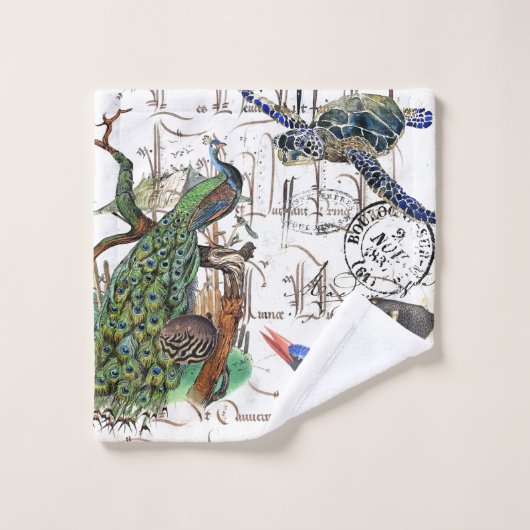 Französische Badhandtuch Set (Waschlappen)