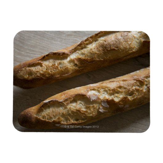 französische Baguettes, französisches Brot, nah Magnet (Horizontal)
