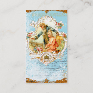 Französische Barock- Geschäftskarten für Paare & K Visitenkarte