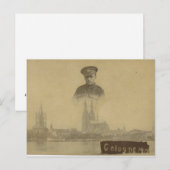Französische Beruf Army Köln 1919 Postkarte (Vorne/Hinten)