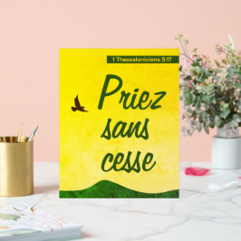 Französische Bibelverse | Motivation Chrétienne Acrylschild