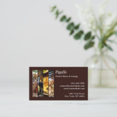 Französische Bistro-Visitenkarte Visitenkarte (Stehend Vorderseite)