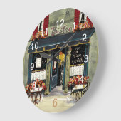 Französische Bistro-Wanduhr Große Wanduhr (Winkel)