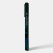 Französische Blaue Blumenfarben Case-Mate iPhone Hülle (Rückseite / Links)